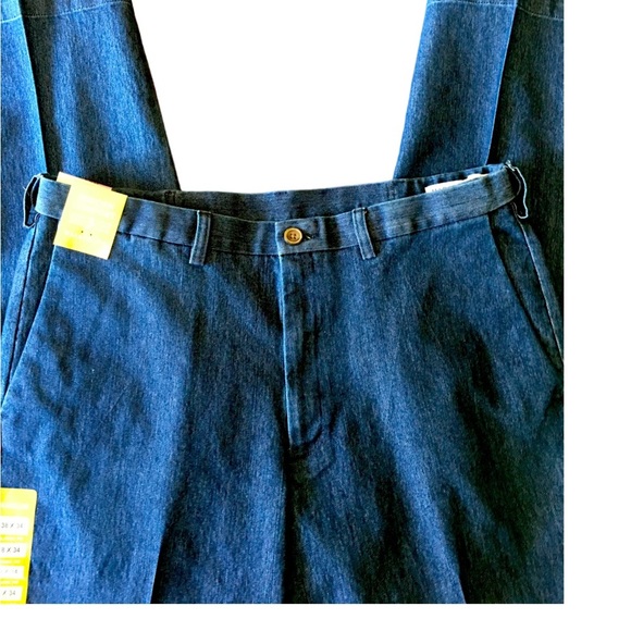 NWT 38 Haggar Flat Front Classic Fit Denim pants - Picture 8 of 12